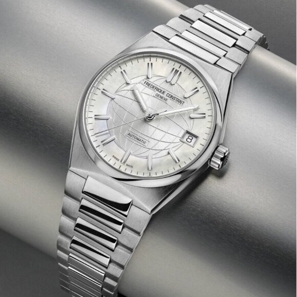 Frederique Constant Women's Classic Automatic Silver Watch 34 MM FC-303MPW2NH6B - Picture 5 of 7